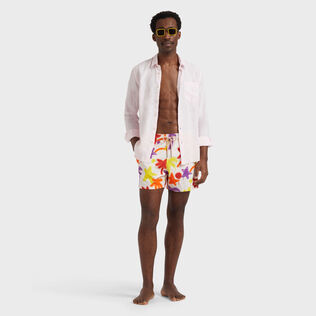 Men Stretch Short Swim Shorts Spray Paint - VBQ x Palm Angels Porcelain 细节视图1