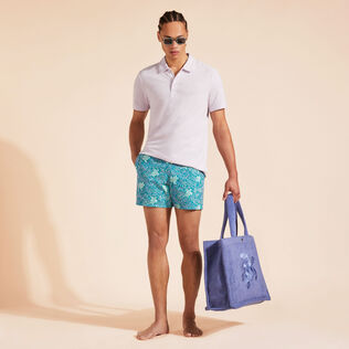 Men Swim Trunks Embroidered Splash - Limited Edition Fanfare details view 1