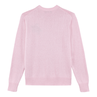 Pullover en coton et cachemire ras-du-cou homme Tortue Rose vue de dos