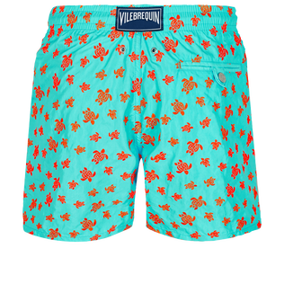Bañador con bordado Micro Ronde Des Tortues para hombre - Edición Limitada Lazulii blue vista trasera