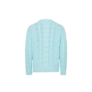 Men Cable-Knit Cotton Sweater Thalassa back view