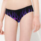 Slip bikini donna Hot Rod 360° - Vilebrequin x Sylvie Fleury Nero vista frontale indossata