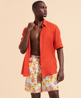 Men Long Swim Trunks Starlettes & Coraux Thalassa front worn view