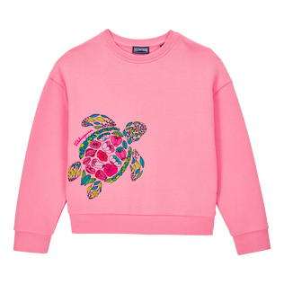 Provencal Turtle Sweatshirt mit Rundhalsausschnitt für Mädchen Bonbon Vorderansicht