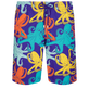 男款 Long classic 印制 - 男士 Octopussy 长款游泳短裤, Purple blue 正面图