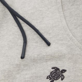 Joggers con tortuga bordada para niño Gris jaspeado detalles vista 4