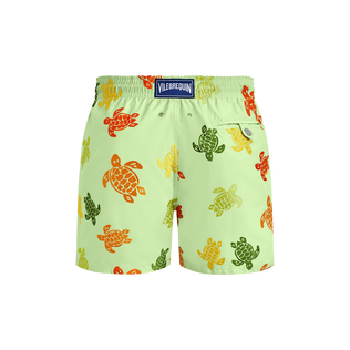 男士 Tortue Multicolore 刺绣游泳短裤 - 限量款 Macaroon 后视图