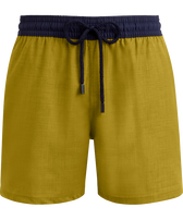 Pantaloncini mare uomo in lana Super 120' Sunflower vista frontale