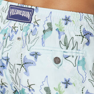 Men Swim Trunks Embroidered Camo Seaweed - Limited Edition Thalassa details view 2