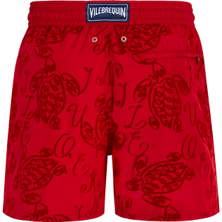 Men Swim Shorts Ultra-Light and Packable Ribbons Turtle Moulin rouge vista trasera