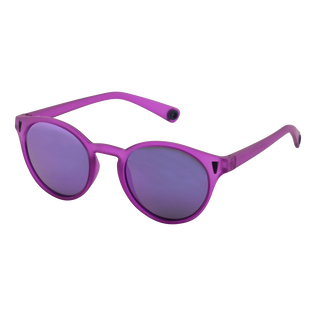 Lunette de Soleil Flottante violette unie Orchidee vue de dos