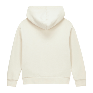 Sweatshirt à capuche fille en gommy Off-white vue de dos