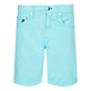 Bermudashorts aus Baumwollsatin im 5-Taschen-Design für Herren Lagune Vorderansicht