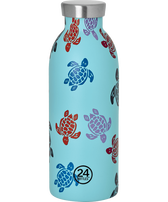 Isothermal Bottle Rondes des Tortues- Vilebrequin x 24 Bottles Lazuli blue front view
