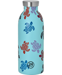 Thermosflasche Rondes des Tortues - Vilebrequin x 24 Flaschen Lazulii blue Vorderansicht