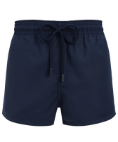 男士 Micro Carreaux 羊毛泳裤 - Vilebrequin x Highsnobiety 合作款 Navy 正面图