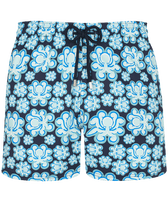 Pantaloncini mare uomo elasticizzati Poulpes Neon Blu marine vista frontale