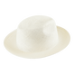 Unisex Natural Straw Panama Hat Solid Sand front view