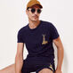 男士兔年纯棉 T 恤 Navy 细节视图6