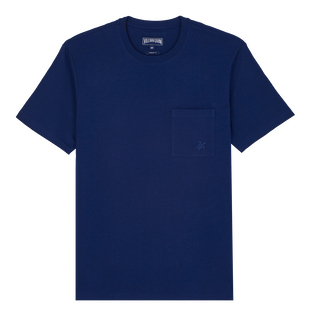 Solid T-Shirt aus Bio-Baumwolle für Herren Ink Vorderansicht
