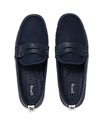 Mocasines impermeables de color liso para hombre Blanco vista frontal