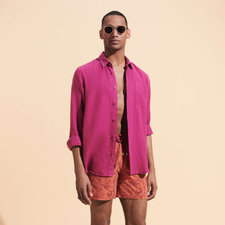 Men Swim Trunks Embroidered Marché Provencal - Limited Edition Tomette details view 2