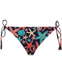 女士 Holistarfish 侧系式比基尼泳裤 Navy 正面图