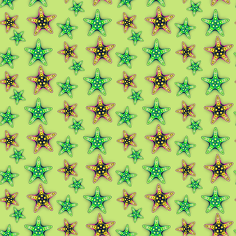 男士 Starfish Candy 游泳短裤 Coriander 打印