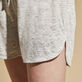 Solid Shorts aus Leinen für Damen Lihght gray heather Details Ansicht 1