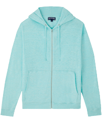 Solid Unisex-Sweatshirt aus Leinen Heather thalassa Vorderansicht