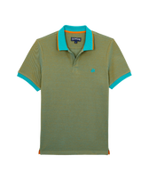 Polo de algodón de color liso para hombre Vitamin vista frontal