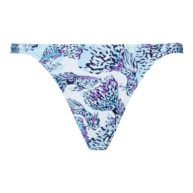Women Tanga Bikini Bottom Isadora Fish - Swimming Trunk - Fraz - White - Size XL - Vilebrequin