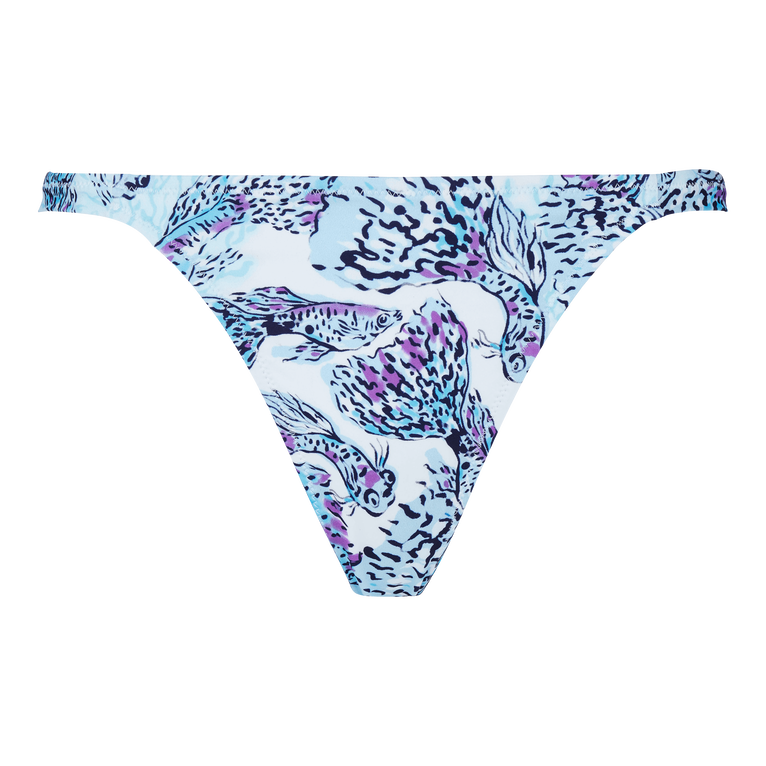 Women Tanga Bikini Bottom Isadora Fish - Fraz - White - Size XL - Vilebrequin