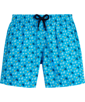 Ultraleichte und verstaubare Micro Ronde Des Tortues Rainbow Badeshorts für Jungen Hawaii blue Vorderansicht