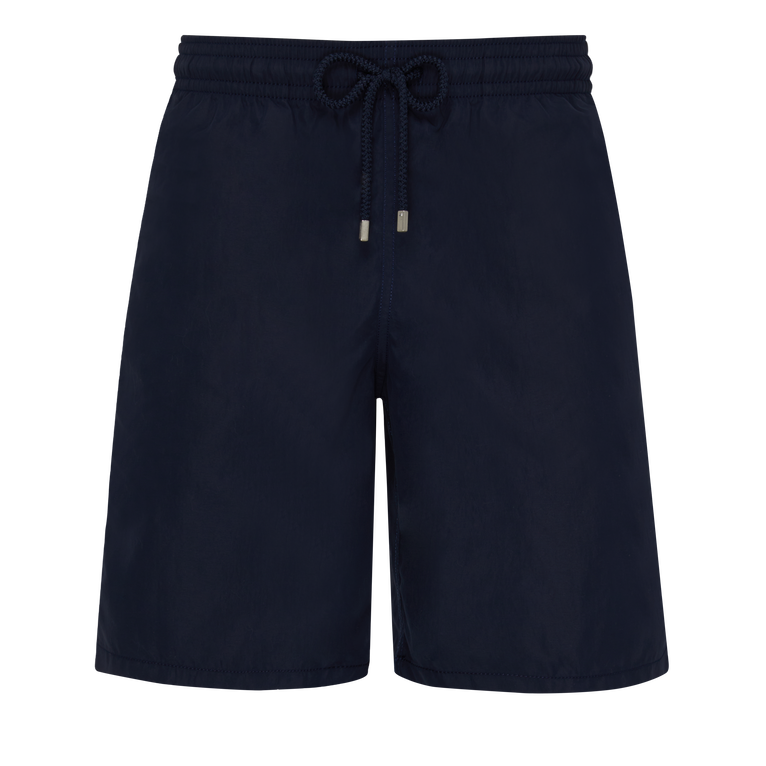 Men Long Swim Shorts Solid - Okoa - Blue