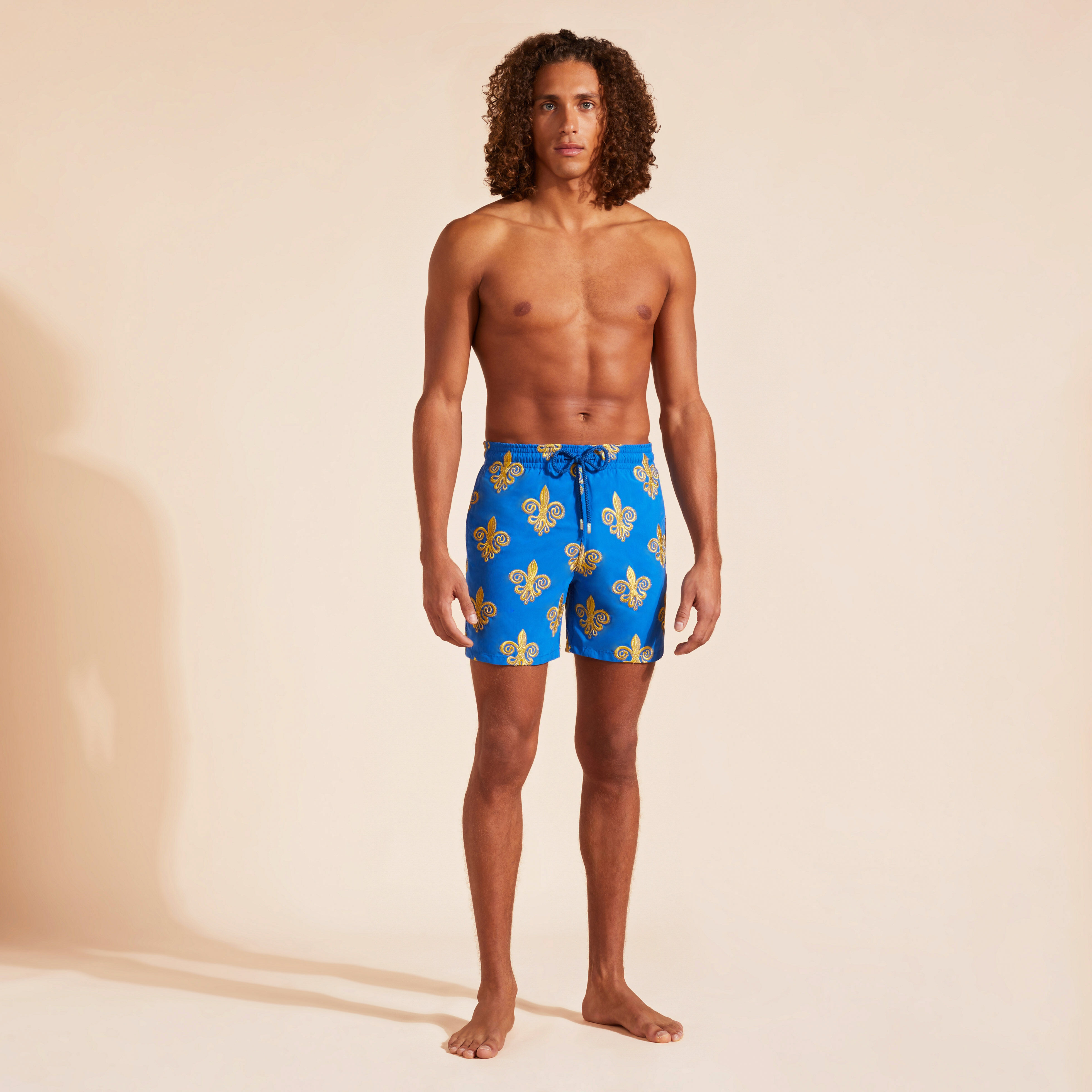 Maillot de bain homme brode Fleur de Poulpe Edition Limitee