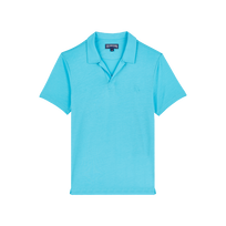 Polo en tencel homme uni Horizon vue de face