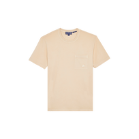 Men Solid Organic cotton T-shirt Natural Colors Pink champagne front view