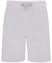 中性纯色毛圈布百慕大短裤 Hydrangea 正面图