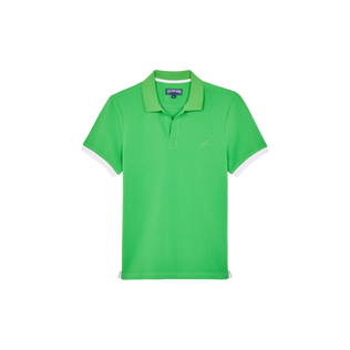 男士纯色棉质 Polo 衫 Laser 正面图