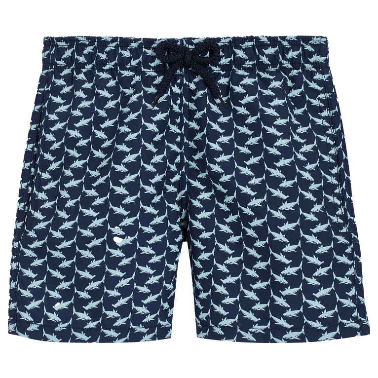 Boys Swim Shorts Net Sharks - Swimming Trunk - Jim - Blue - Size 8 - Vilebrequin