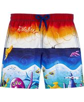 Boys Swim Shorts Mareviva - Vilebrequin x Kenny Scharf Multicolor front view