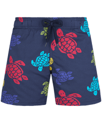 Boys Stretch classic Printed - Boys Stretch Swim Shorts Ronde Des Tortues, Navy front view
