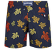 Men Embroidered Swim Shorts Ronde Des Tortues - Limited Edition Navy back view
