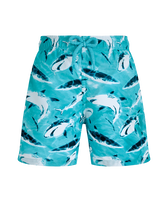 男童 Requins 超轻易收纳游泳短裤 Lagoon 正面图