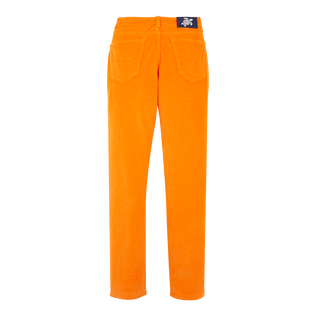 Pantalones de pana de 1500 líneas con cinco bolsillos para hombre Zanahoria vista trasera