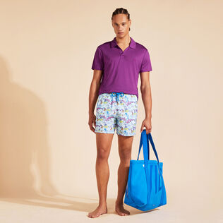 Men Ultra-Light and Packable Swim Shorts French History Thalassa details view 1