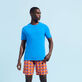 T-Shirt en Coton Bio homme uni Faience vue portée de face