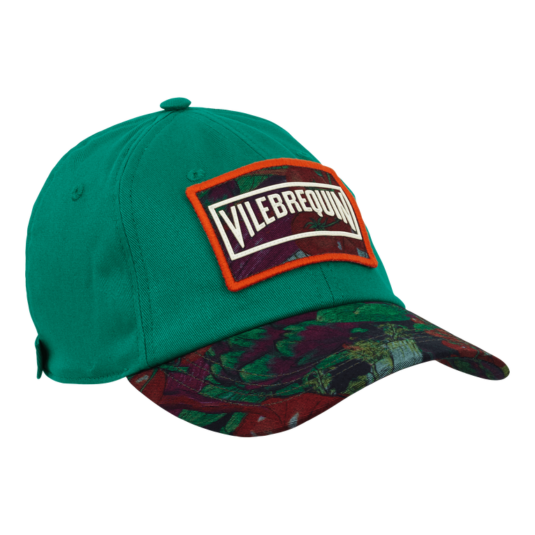 Men Cap Printed Marché Provencal - Capilla - Green - Size OSFA - Vilebrequin