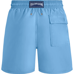 Men Swim Shorts Solid Flax flower back view